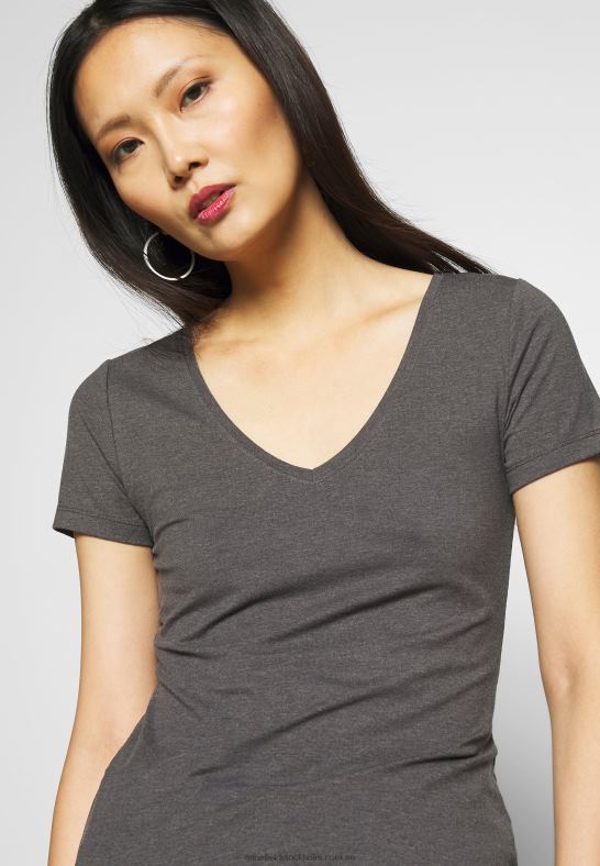 3-pack basic t-shirt svart, vit Anna Field 42BF6324 kvinnor