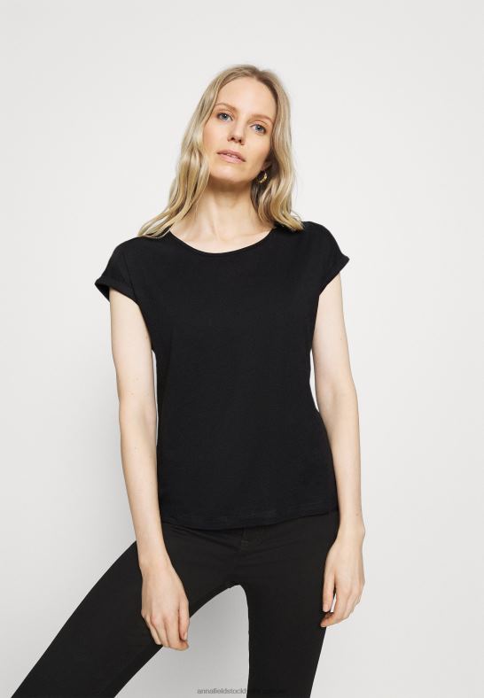 3-pack basic t-shirt svart/vit/mörkröd Anna Field 42BF6259 kvinnor