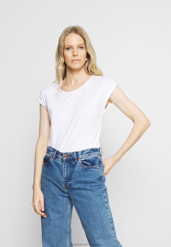 3-pack basic t-shirt svart/vit/melerad ljusgrå Anna Field 42BF6266 kvinnor