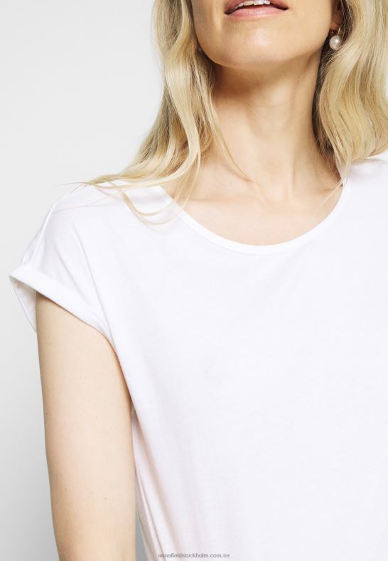 3-pack basic t-shirt svart/vit/melerad ljusgrå Anna Field 42BF6266 kvinnor