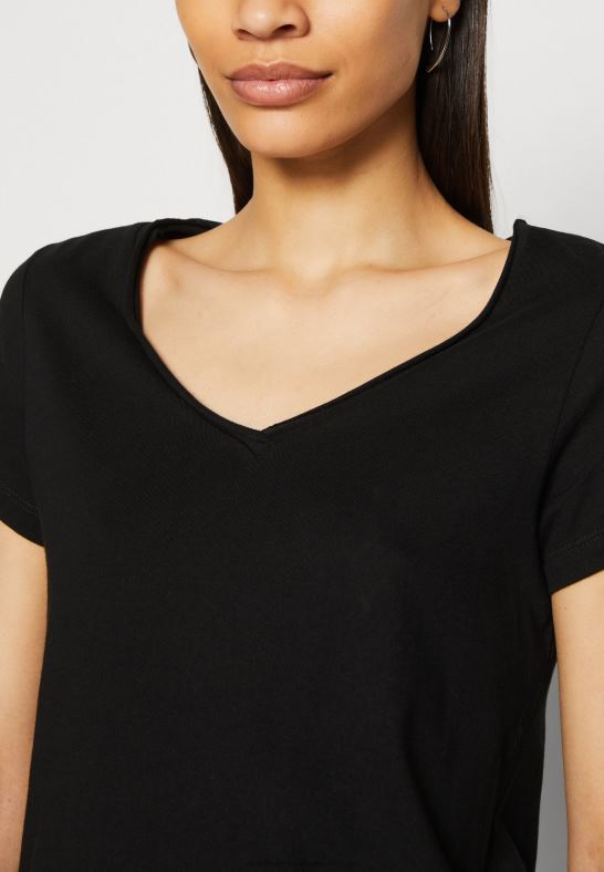 3-pack basic t-shirt svart/vit/melerad ljusgrå Anna Field 42BF6284 kvinnor