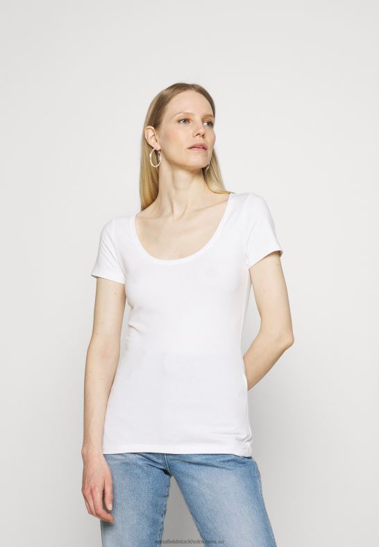 3-pack basic t-shirt vit Anna Field 42BF6328 kvinnor