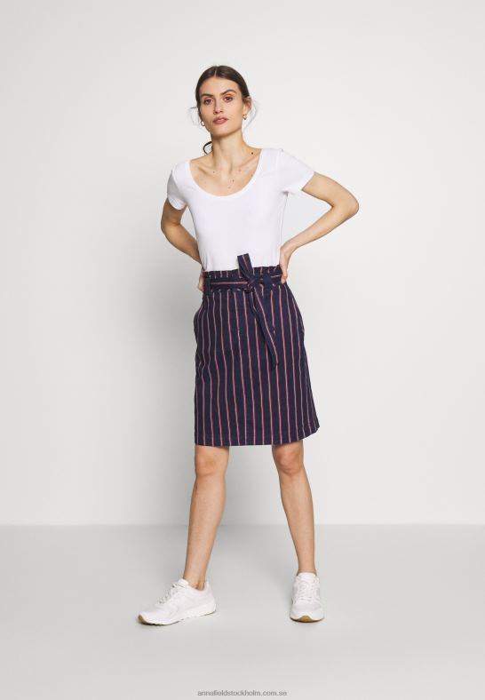 3-pack basic t-shirt vit/marinblå/ljusgrå melange Anna Field 42BF6271 kvinnor