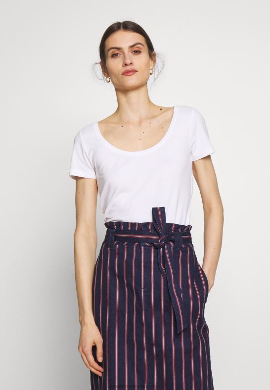 3-pack basic t-shirt vit/marinblå/ljusgrå melange Anna Field 42BF6271 kvinnor