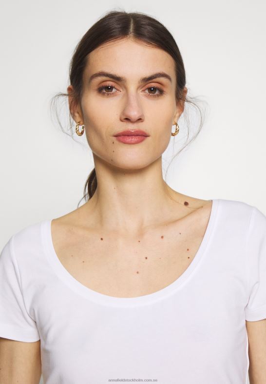 3-pack basic t-shirt vit/marinblå/ljusgrå melange Anna Field 42BF6271 kvinnor