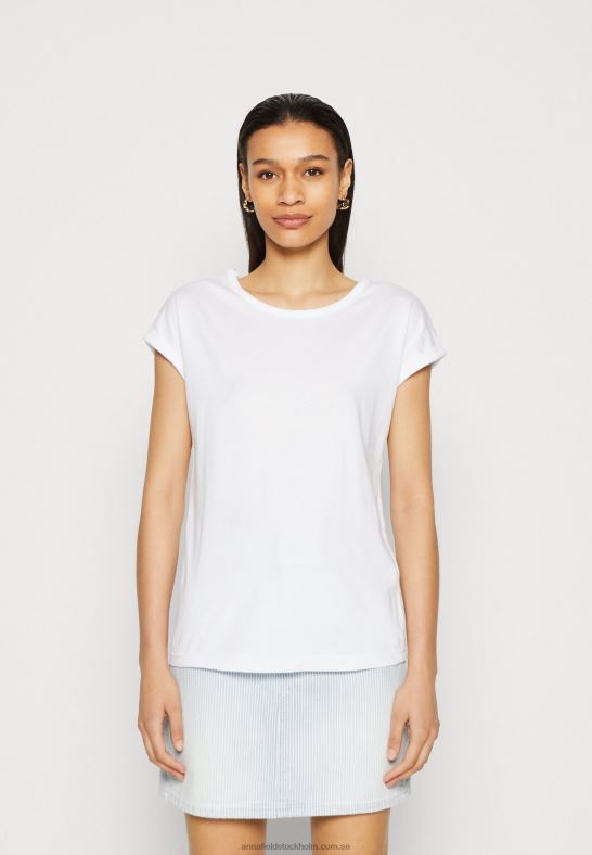 3-pack basic t-shirt vit/melerad ljusgrå Anna Field 42BF6344 kvinnor