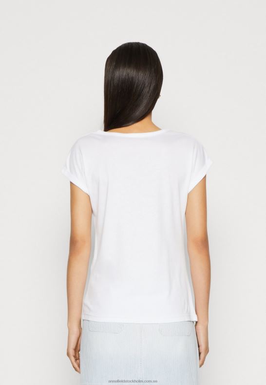 3-pack basic t-shirt vit/melerad ljusgrå Anna Field 42BF6344 kvinnor
