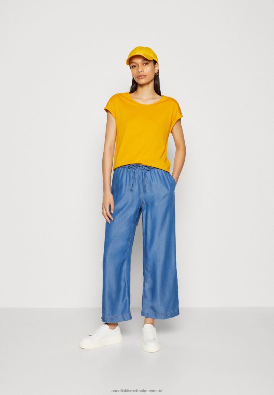 3-pack basic t-shirt vit/melerad ljusgrå/mörkgul Anna Field 42BF6308 kvinnor