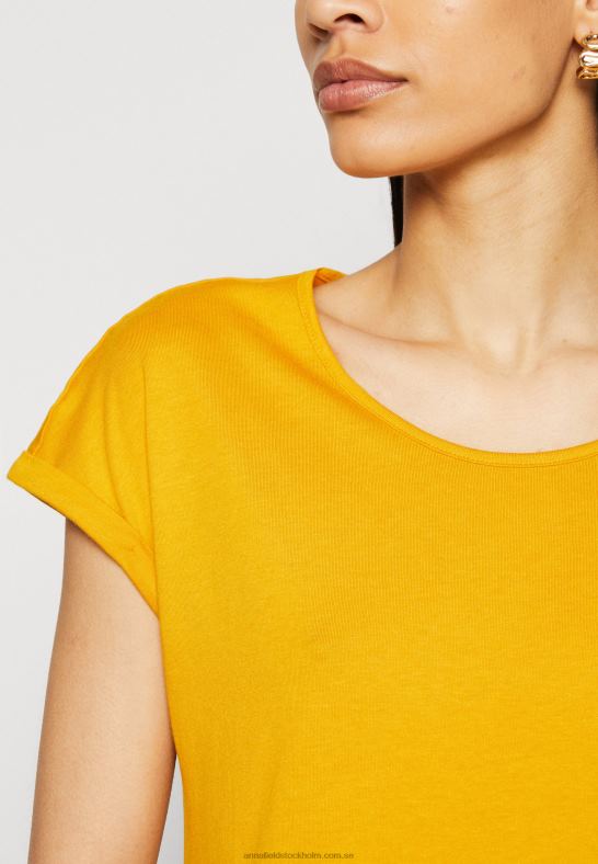 3-pack basic t-shirt vit/melerad ljusgrå/mörkgul Anna Field 42BF6308 kvinnor
