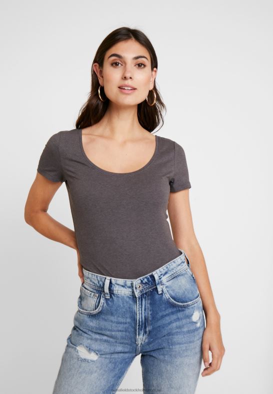 3-pack basic t-shirt vit/svart/mörkgrå Anna Field 42BF6312 kvinnor