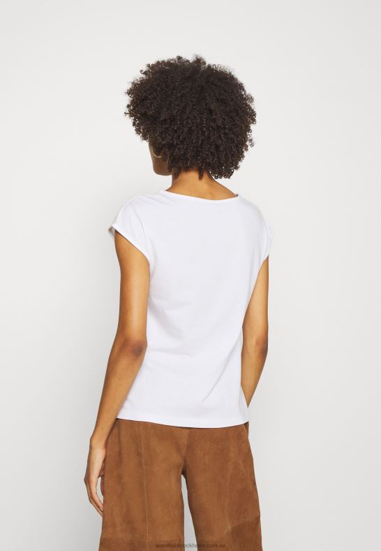 basic v-neck drop shoulder 2 pack basic t-shirt vit/vit Anna Field 42BF6297 kvinnor