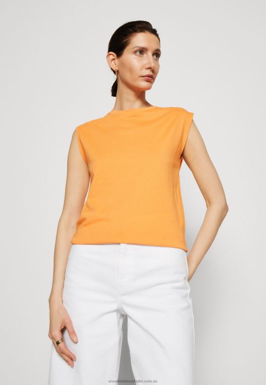 grundläggande t-shirt orange Anna Field 42BF6365 kvinnor