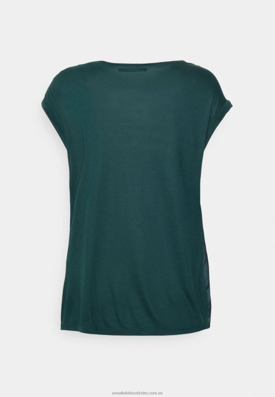 tryck t-shirt mörkgrön Anna Field 42BF6241 kvinnor