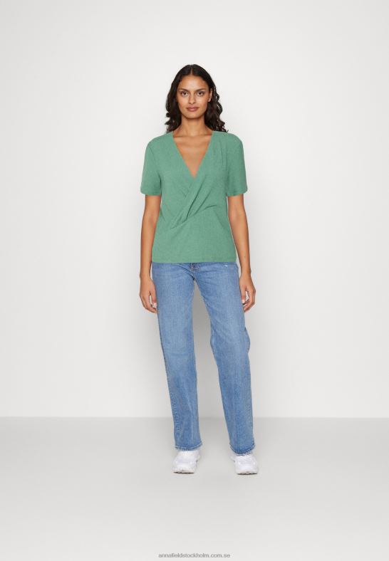 tryck t-shirt mörkgrön Anna Field 42BF6359 kvinnor