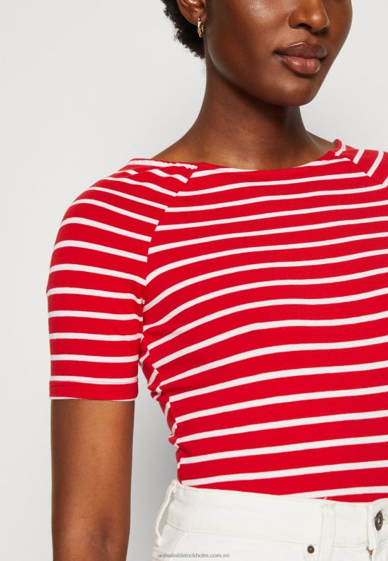 tryck t-shirt röd/vit Anna Field 42BF6340 kvinnor