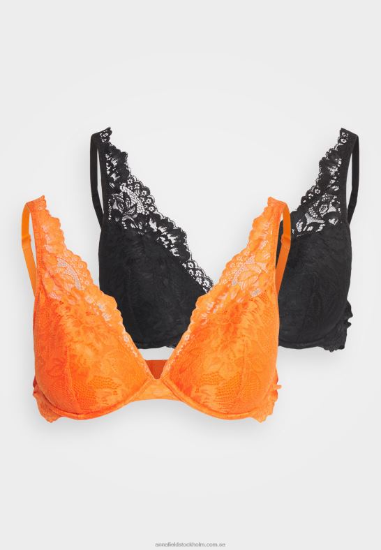2-pack bygelbh orange/svart Anna Field 42BF6934 kvinnor