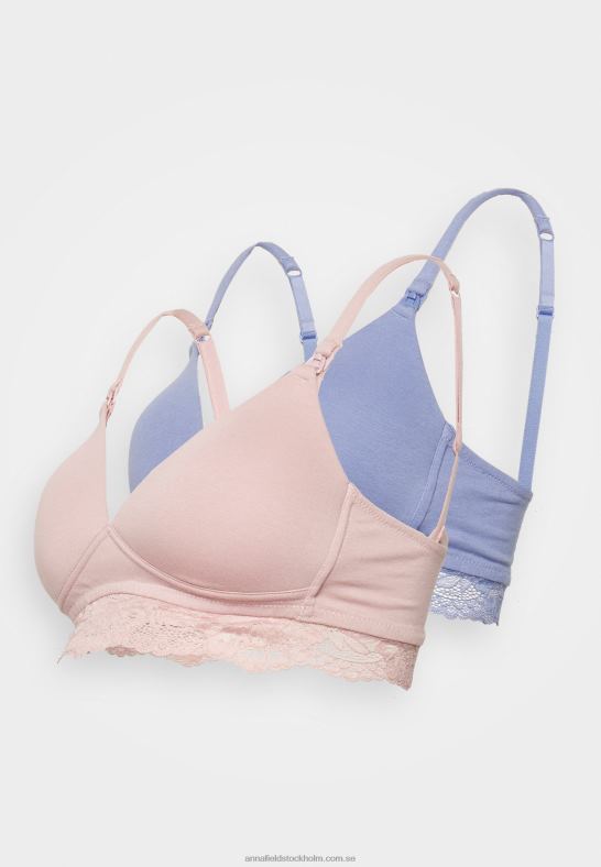 2-pack t-shirt bh mörkblå/rosa Anna Field 42BF6949 kvinnor