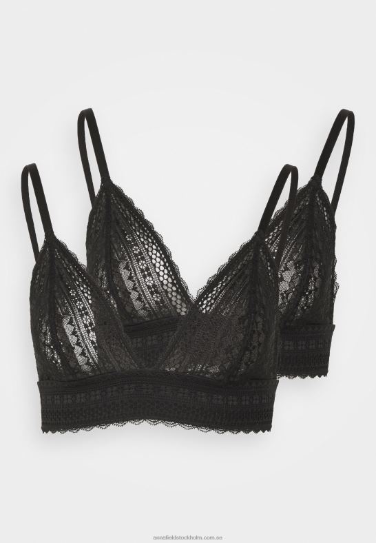 2pp greer spets bralette triangel bh svart Anna Field 42BF6914 kvinnor