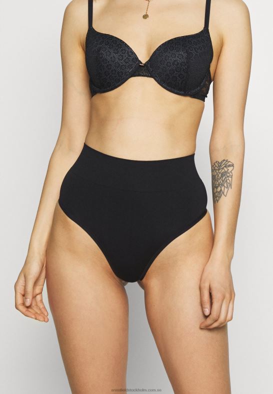 2pp hög midja stringtrosa svart Anna Field 42BF61012 kvinnor