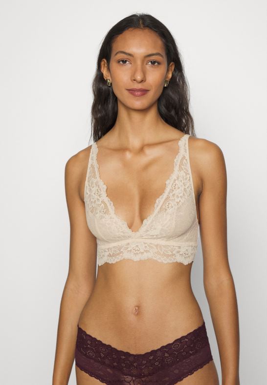 3pp bralette bustier svart/beige/mörkröd Anna Field 42BF6936 kvinnor