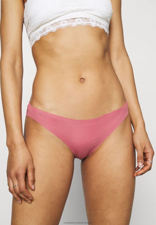 7 sidor brasilianska trosor i bomull och spets rosa/vit/svart Anna Field 42BF6953 kvinnor