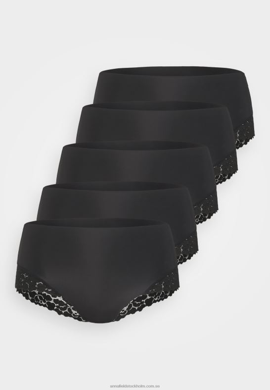 enebär 5pps highwaist trosor svart Anna Field 42BF6968 kvinnor