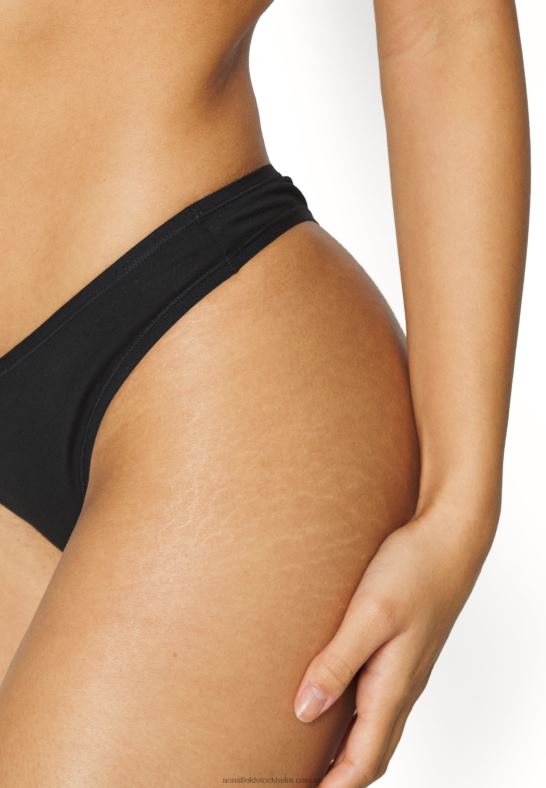 georgina 7pps stringtrosa i bomull svart/rosa Anna Field 42BF6993 kvinnor