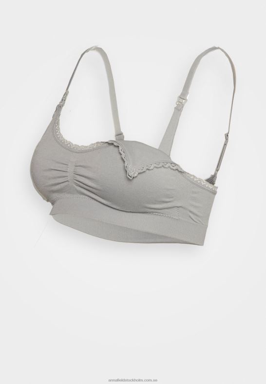 mamma sömlös bh 2-pack bustier grå/svart Anna Field 42BF6952 kvinnor