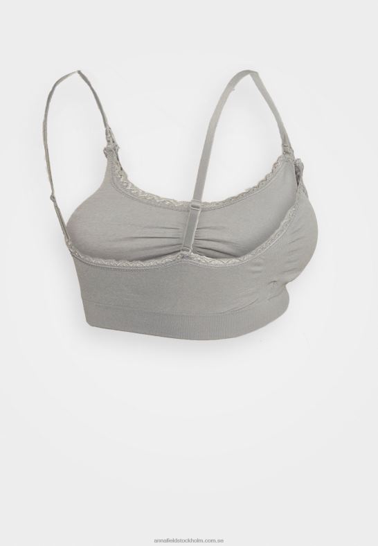 mamma sömlös bh 2-pack bustier grå/svart Anna Field 42BF6952 kvinnor