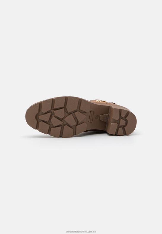 ankelboots med snörning i taupe Anna Field 42BF61907 kvinnor