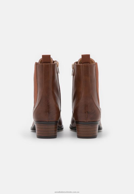 ankelboots med snörning konjak Anna Field 42BF62042 kvinnor