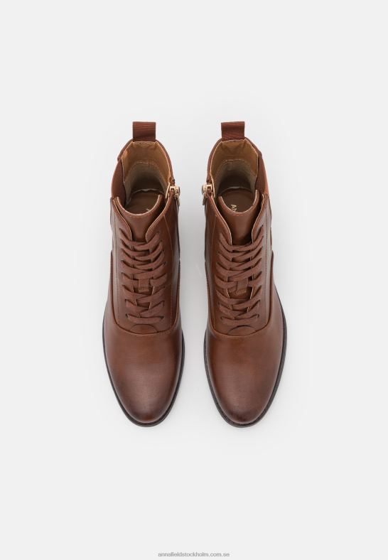 ankelboots med snörning konjak Anna Field 42BF62042 kvinnor