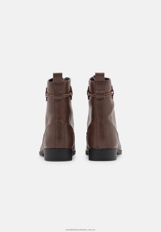 ankelboots med snörning mörkbruna Anna Field 42BF62014 kvinnor