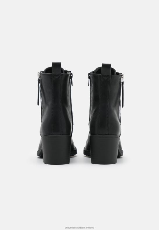 ankelboots med snörning svarta Anna Field 42BF62040 kvinnor