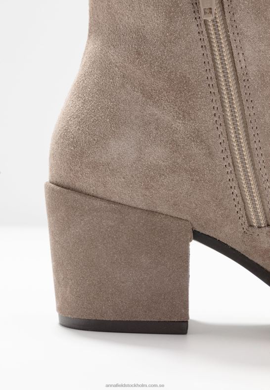 ankelstövlar i läder beige Anna Field 42BF61931 kvinnor