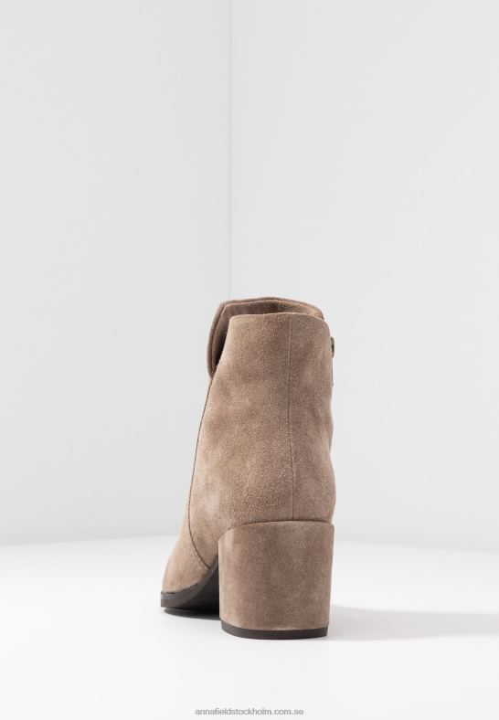 ankelstövlar i läder beige Anna Field 42BF61931 kvinnor