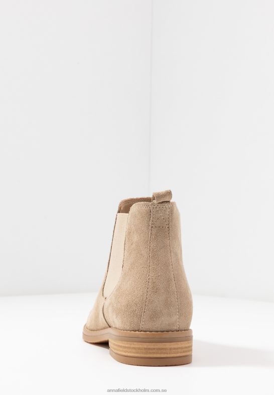 ankelstövlar i läder beige Anna Field 42BF62005 kvinnor