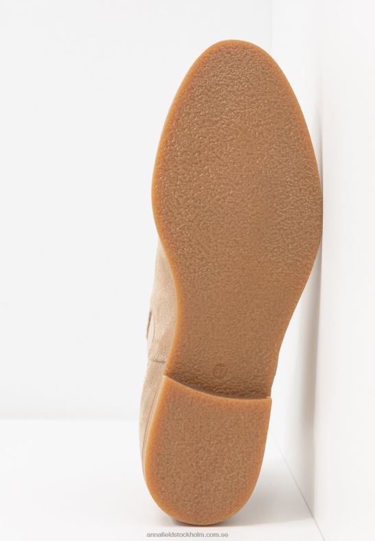 ankelstövlar i läder beige Anna Field 42BF62005 kvinnor
