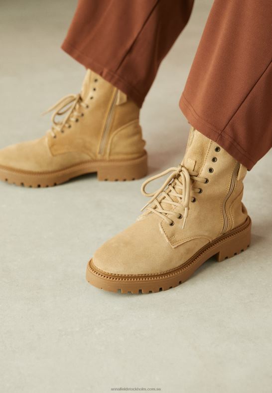 beige stövlar med snörning Anna Field 42BF62028 kvinnor