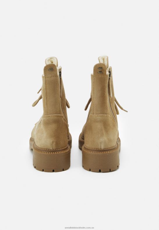 beige stövlar med snörning Anna Field 42BF62028 kvinnor