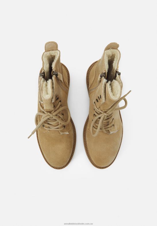 beige stövlar med snörning Anna Field 42BF62028 kvinnor