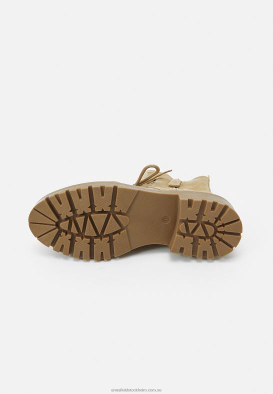 beige stövlar med snörning Anna Field 42BF62028 kvinnor