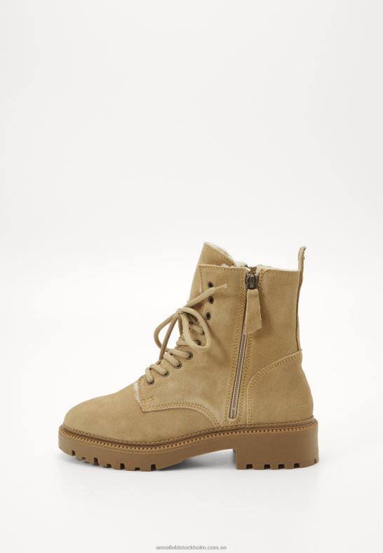 beige stövlar med snörning Anna Field 42BF62028 kvinnor