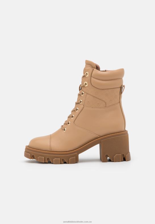 beige stövlar med snörning Anna Field 42BF62039 kvinnor