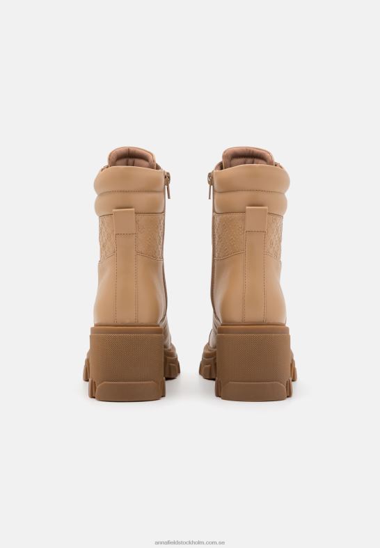 beige stövlar med snörning Anna Field 42BF62039 kvinnor