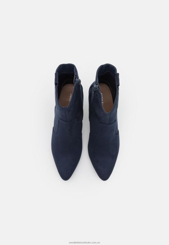 högklackade ankelboots mörkblå Anna Field 42BF62047 kvinnor