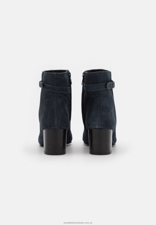 klassiska ankelboots i läder mörkblå Anna Field 42BF61934 kvinnor
