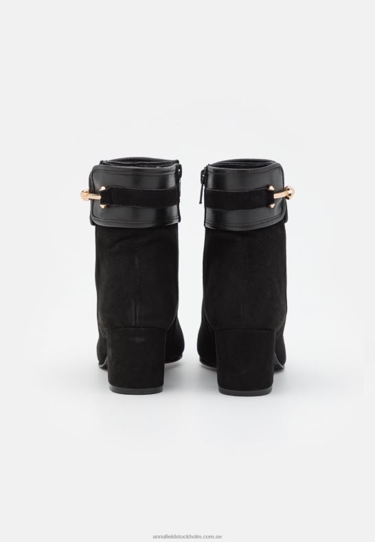 klassiska ankelboots i läder svart Anna Field 42BF61928 kvinnor