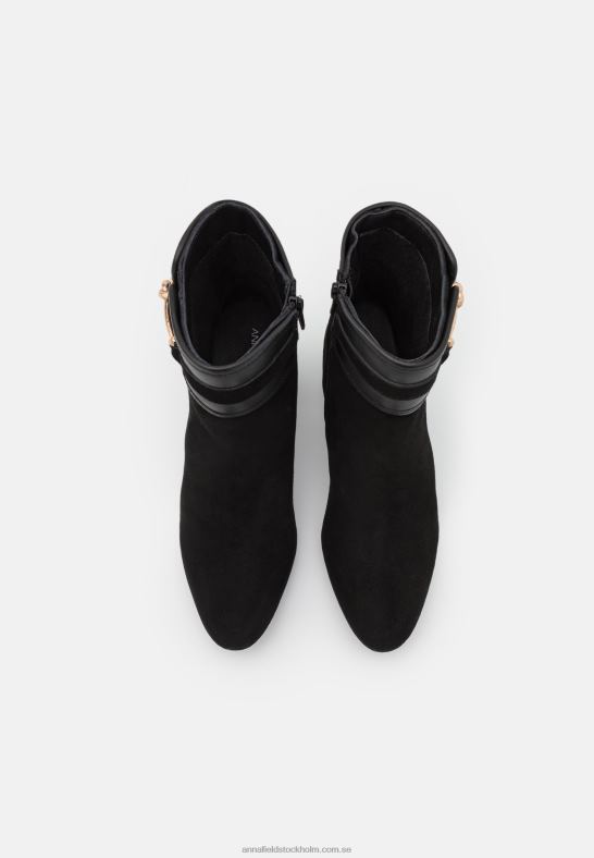 klassiska ankelboots i läder svart Anna Field 42BF61928 kvinnor