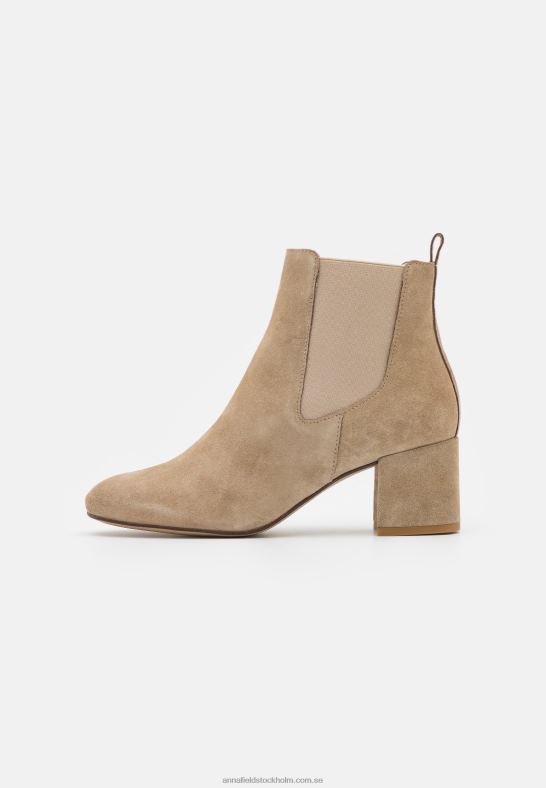 klassiska stövlar i läder beige Anna Field 42BF61893 kvinnor